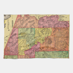 Linge De Cuisine Carte vintage de l'Arizona (1909)