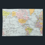 Linge De Cuisine Carte vintage du monde<br><div class="desc">carte vintage colorée du monde</div>