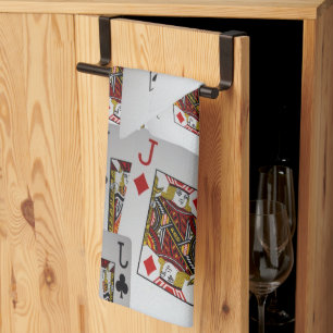Linge De Cuisine Cartes De Poker Jacks En Couches,