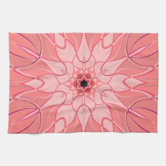 Linge De Cuisine Carton Mandala Flower Pink