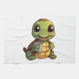 Linge De Cuisine Cartoon turtle illustration Copy Copy Copy Copy Co