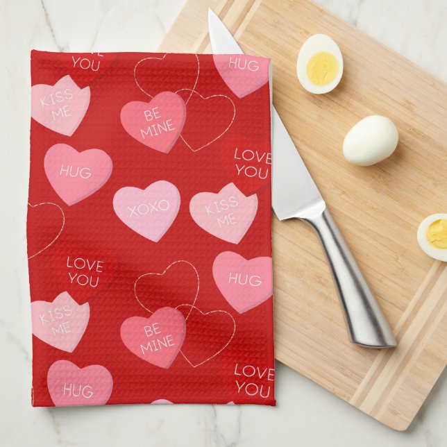 Linge De Cuisine Cascade Candy Heart (Quart Plié)