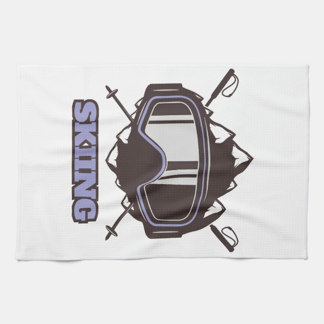 Linge De Cuisine Casque de ski cool  (Horizontal)