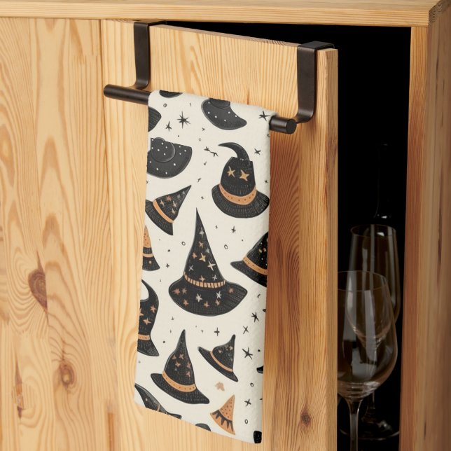 Linge De Cuisine Casquette Stars Cream de Black and Gold Witch Hall (Pliage en tiers)