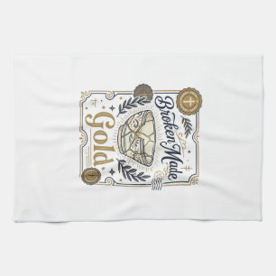 Linge De Cuisine Cassé Fait Or Jésus Kintsugi Poterie Cassée Chr