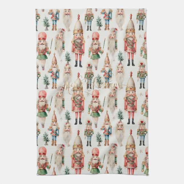 Linge De Cuisine Casse-noisette Joyeux Noël Fêtes (Vertical)