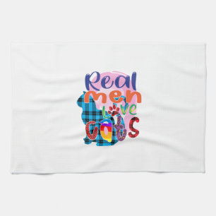 Linge De Cuisine Cat Art Real Men Love Cats