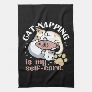 Linge De Cuisine Cat-Napping Est Mon Citation De Cat Mignonne D'Aut