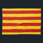 Linge De Cuisine Catalogne - Drapeau et Catalan - La Senyera<br><div class="desc">Serviettes de cuisine : Catalogne & Catalan drapeau "version officielle" = La Senyera - aimez mon pays,  mode,  voyage,  vacances,  patriotes nationaux / fans de sports</div>