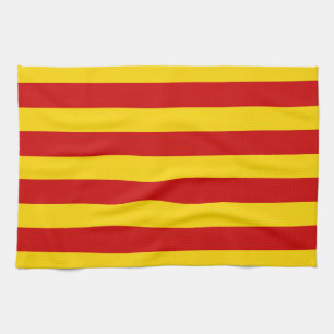 Linge De Cuisine Catalogne - Drapeau et Catalan - La Senyera