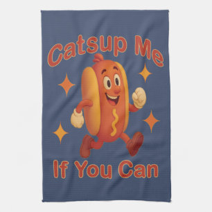 Linge De Cuisine Catsume-moi si tu peux drôle Hot Dog - Ketchup Pun