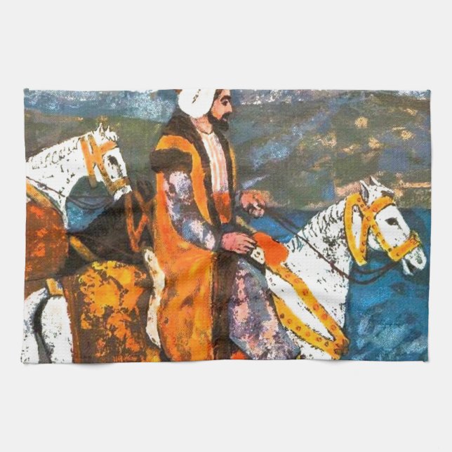 Linge De Cuisine Cavalier arabe (Horizontal)