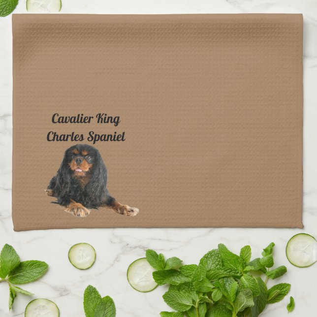 Linge De Cuisine Cavalier King Charles Spaniel Chien Chien Chien Ch (Plié)