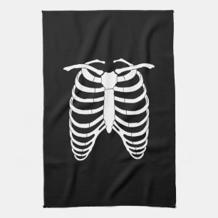 Linge De Cuisine Ccage d'horreur originale d'un squelette Halloween