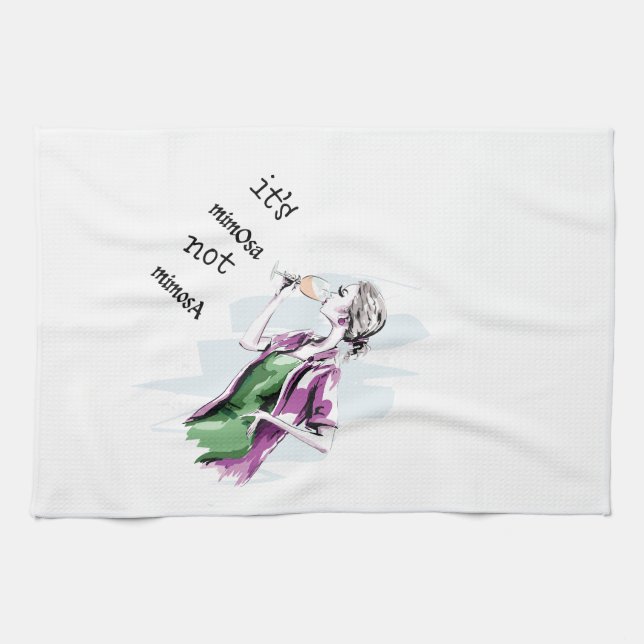 Linge De Cuisine Ce n'est pas Mimosa (Horizontal)