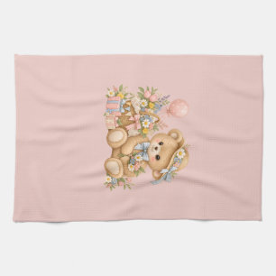 Linge De Cuisine Célébration de l'ours en peluche vintage avec des 