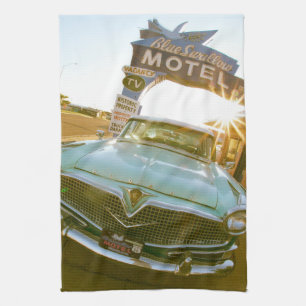 Linge De Cuisine Célèbre motel Blue Swallow sur la route 66