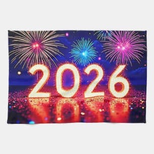 Linge De Cuisine Célébrez 2026 : Conception d'étincelle d'avenir ra