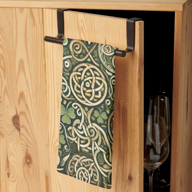 Linge De Cuisine Celtic Bloom (Pliage en tiers)