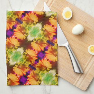 Linge De Cuisine Centre de jonquilles jaunes Art floral Abstrait
