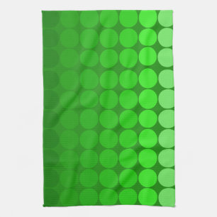 Linge De Cuisine Cercles pop mood en vert