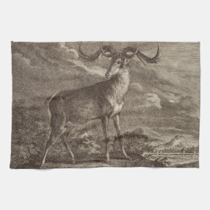 Linge De Cuisine Cerf rouge mâle et jeune