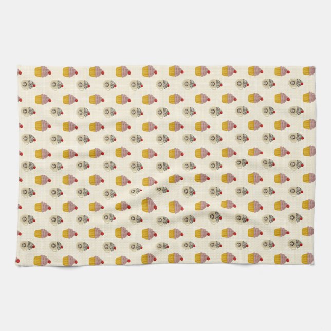 Linge De Cuisine Cerise sur le gâteau (Horizontal)