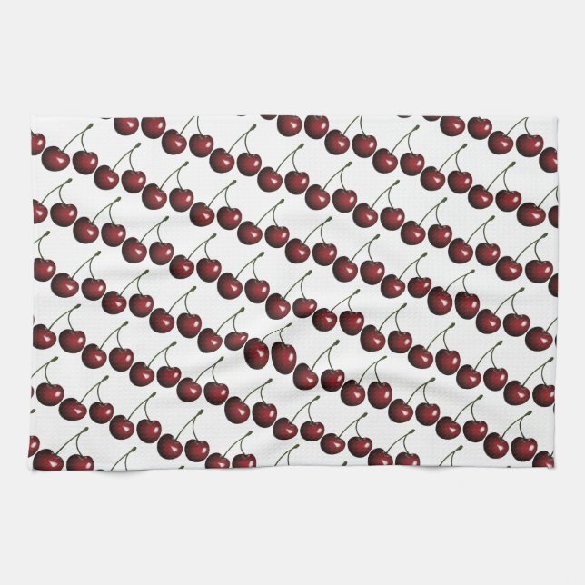 Linge De Cuisine Cerises (Horizontal)