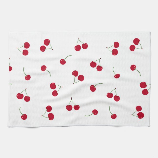 Linge De Cuisine Cerises Cerises (Horizontal)