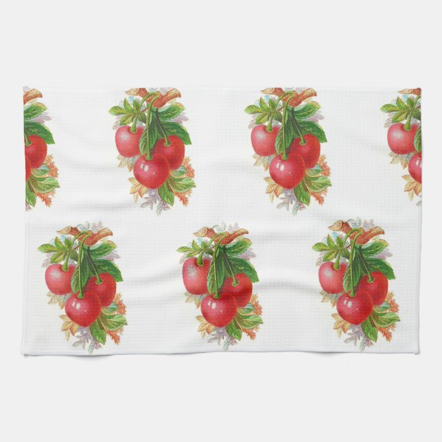 Linge De Cuisine Cerises vintages (Horizontal)