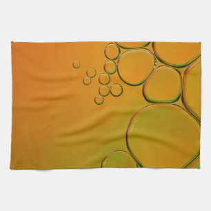 Linge De Cuisine ces bulles orange