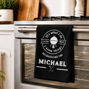 Linge De Cuisine C'est ce que je fais, je fume de la viande et je s