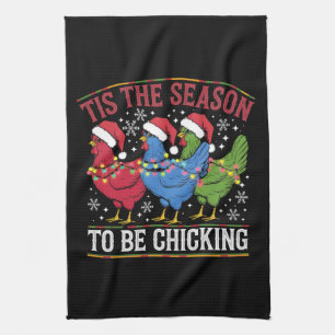 Linge De Cuisine C'est la saison d'être Chicking Xmas Chicken Weste