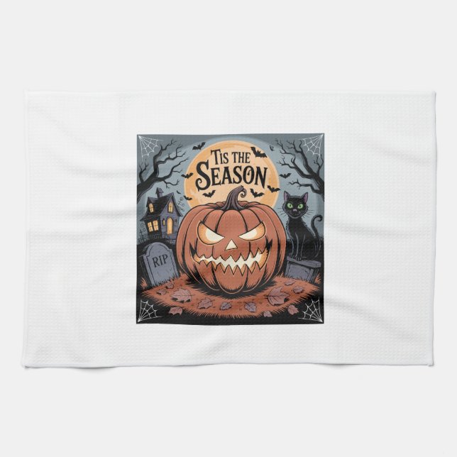 Linge De Cuisine C'est la saison Halloween (Horizontal)