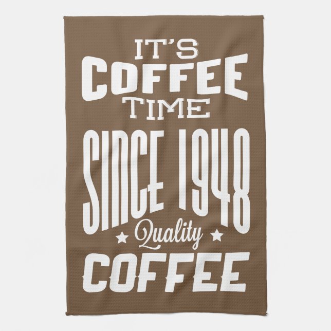 Linge De Cuisine C'est l'heure du café | Café de qualité (Vertical)