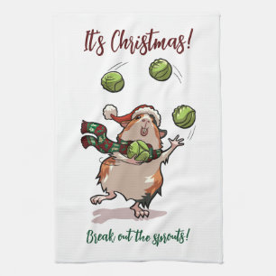 Linge De Cuisine C'est Noël ! Éteins Les Fruits ! Cochon de Guinée