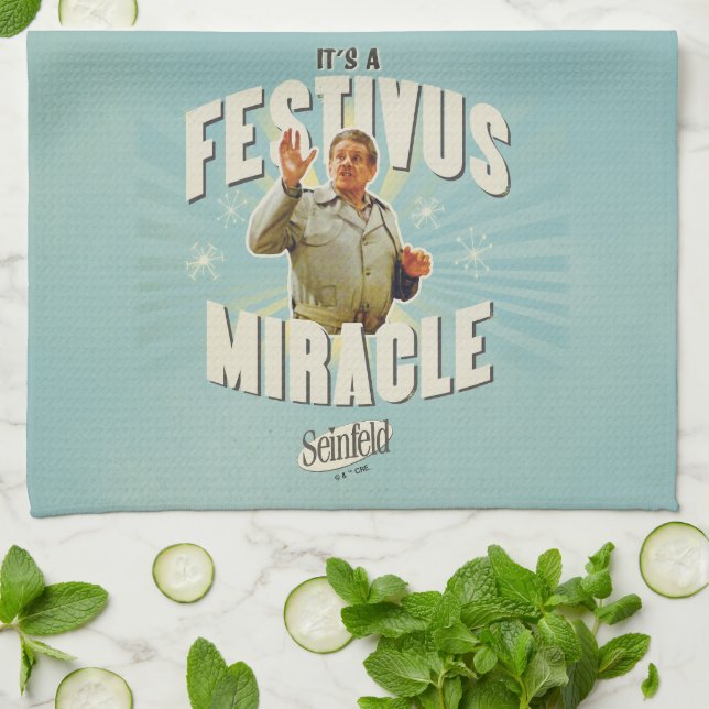 Linge De Cuisine C'est un Miracle de Festivus (Plié)