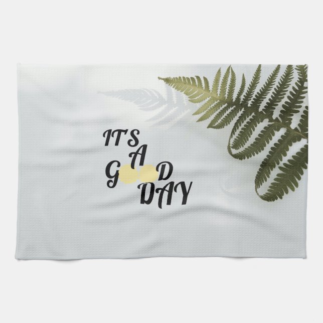 Linge De Cuisine C'est une bonne journée (Horizontal)