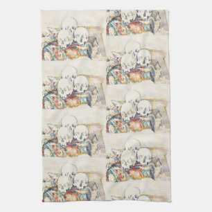 Linge De Cuisine Cezanne Les Trois Crânes Affiche d'Art Vintage Imp