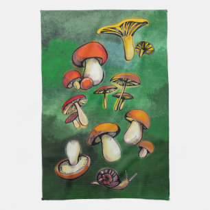 Linge De Cuisine Champignons