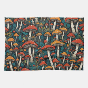 Linge De Cuisine Champignons