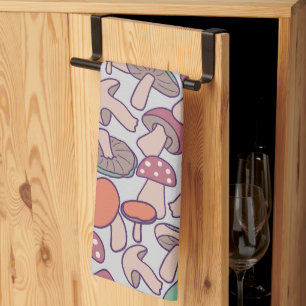 Linge De Cuisine Champignons Sauvages Fantaisistes & Tapis de Mycel