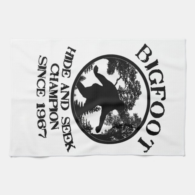 Linge De Cuisine Champion de cache-cache de Bigfoot depuis 1967 (Horizontal)