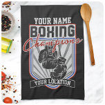 Linge De Cuisine Champions de boxe personnalisés Boxer Fitness Gym<br><div class="desc">Champions de boxe personnalisée Boxer Fitness Gym - Personnaliser avec votre nom et texte personnalisé!</div>