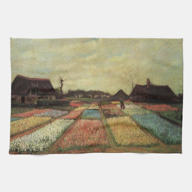 Linge De Cuisine Champs de bulbes par Vincent van Gogh (Horizontal)