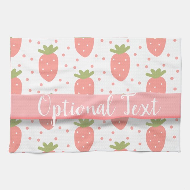 Linge De Cuisine Champs de fraises (Horizontal)