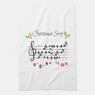 Linge De Cuisine Chanson de Noël chant des oiseaux