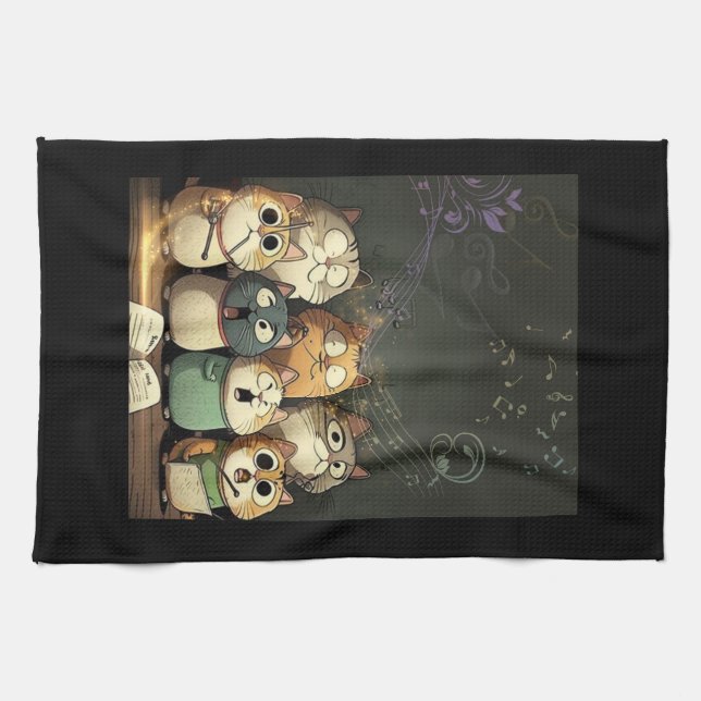 Linge De Cuisine Chantons fort et faux (Horizontal)