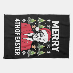 Linge De Cuisine Chapeau de Noël de Joe Biden Santa Merry 4ème de P