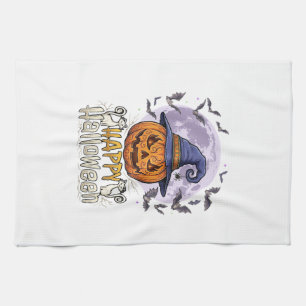 Linge De Cuisine Chapeau de sorcière de citrouille de Halloween heu